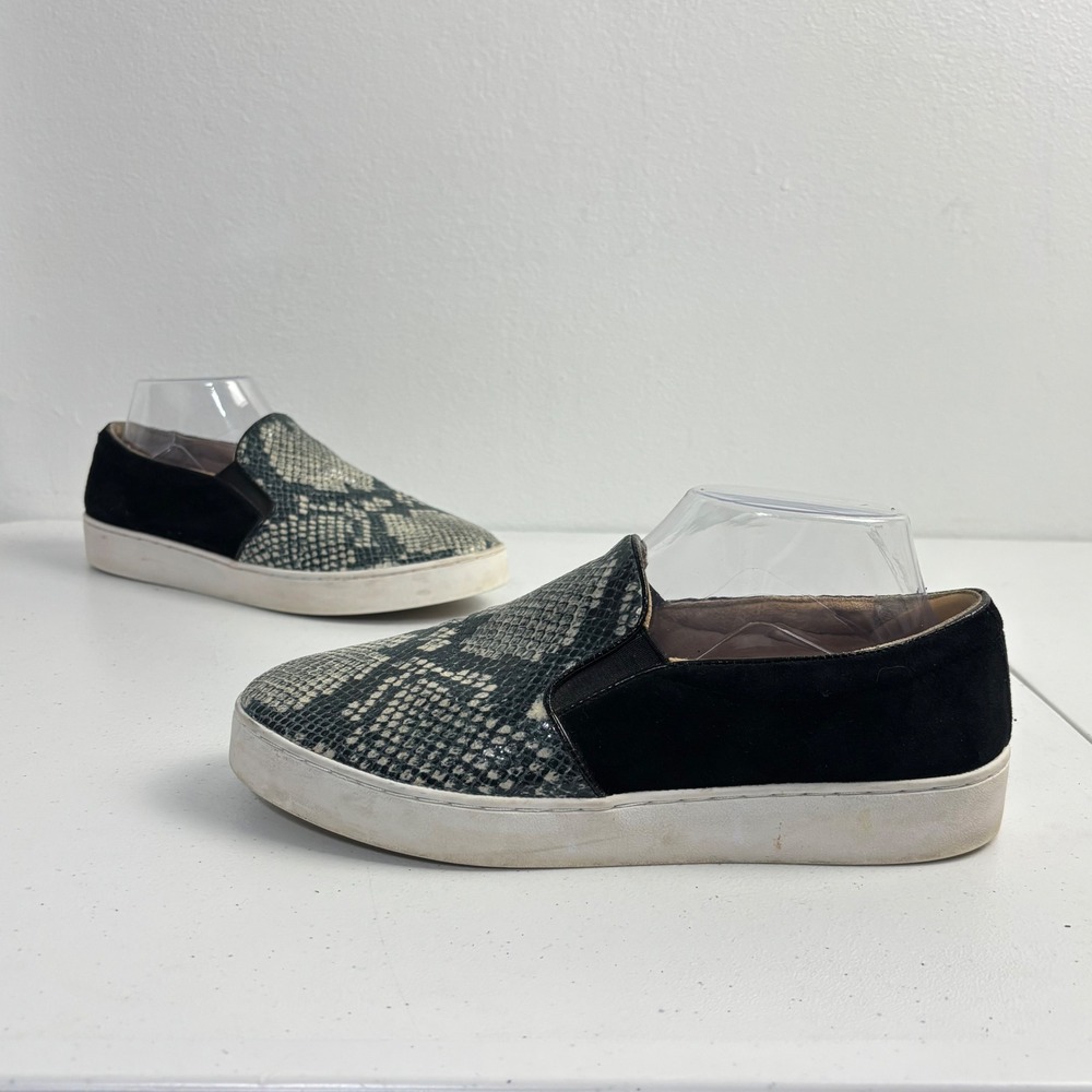Vionic Midi Slip On Sneakers Snakeskin Print Suede Orthopedic Comfort Women  8 - Picture 10 of 11